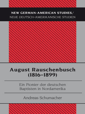 cover image of August Rauschenbusch (1816-1899)
